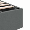vidaXL Lit de Rangement avec matelas Gris fonc&eacute; 100 x 190 cm tissu