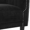 vidaXL Fauteuil noir velours