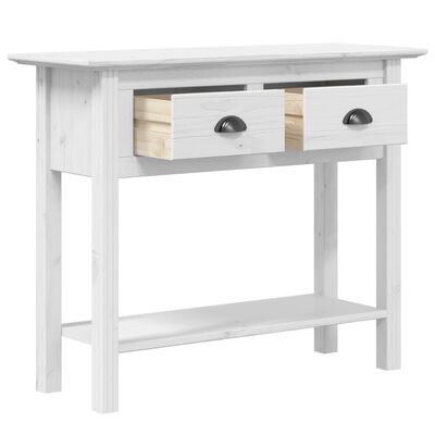 vidaXL Table console BODO blanc 91x35x74 cm bois de pin massif