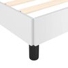 vidaXL Cadre de lit sans matelas blanc queen similicuir
