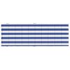 vidaXL Coussin de chaise longue rayures bleues/blanches tissu oxford