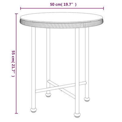 vidaXL Ensemble à manger de jardin 3 pcs Résine tressée