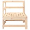 vidaXL Canap&eacute; d'angle de jardin bois de pin massif