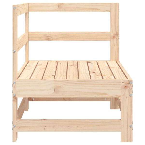 vidaXL Canap&eacute; d'angle de jardin bois de pin massif