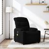 vidaXL Fauteuil de massage inclinable noir tissu