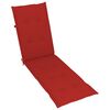 vidaXL Chaise longue d'ext&eacute;rieur repose-pied et coussin Acacia solide