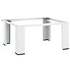 vidaXL Socle pour machine &agrave; laver Blanc