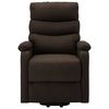 vidaXL Fauteuil Marron foncé Tissu
