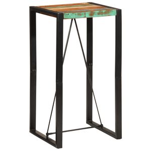 vidaXL Table de bar 60x55x110 cm bois massif de r&eacute;cup&eacute;ration