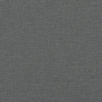 vidaXL Coussin de tête de lit gris foncé 100 cm tissu