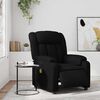 vidaXL Fauteuil inclinable de massage &eacute;lectrique noir similicuir