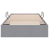 vidaXL Lit de Rangement avec matelas Gris clair 203 x 100 cm tissu
