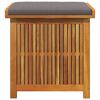 vidaXL Boîte à coussins d'extérieur 60x50x61 cm bois massif d'acacia