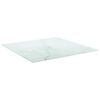 vidaXL Dessus de table blanc 60x60 cm 6 mm verre tremp&eacute; design marbre