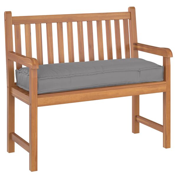 vidaXL Coussin Gris 110 x 40 x 8 cm Tissu Oxford