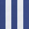 vidaXL Coussins de banc de jardin lot de 2 rayures bleues et blanches