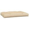 vidaXL Coussins de palette lot de 5 beige tissu