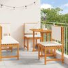 vidaXL Ensemble bistro de jardin 4 pcs Marron Bois d'Acacia Massif