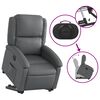 vidaXL Fauteuil inclinable &eacute;lectrique gris similicuir
