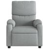 vidaXL Fauteuil de massage inclinable gris clair tissu