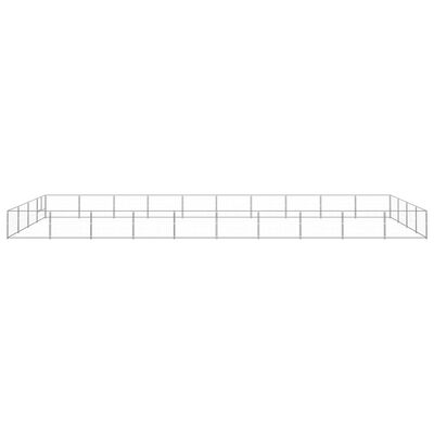 vidaXL Chenil Argenté 40 m² Acier