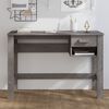 vidaXL Bureau HAMAR Gris clair 110x40x75 cm Bois massif de pin