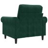 vidaXL Fauteuil Vert fonc&eacute; 60 cm Velours