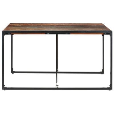 vidaXL Table à manger 140x140x75 cm Bois de récupération massif