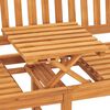 vidaXL Banc de jardin 3 places avec table 150 cm bois de teck massif