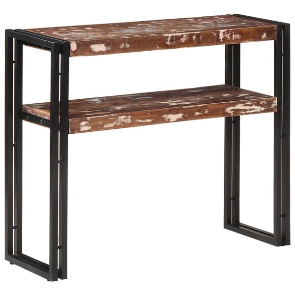 vidaXL Table console 90x30x75 cm Bois de r&eacute;cup&eacute;ration massif