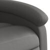 vidaXL Fauteuil de massage inclinable gris cuir véritable