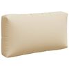 vidaXL Coussins de palette lot de 3 beige tissu