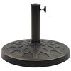 vidaXL Socle rond de parasol Polyr&eacute;sine 13 kg Bronze