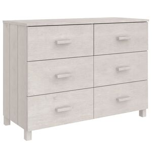 vidaXL Buffet MOLDE Blanc 113x40x80 cm Bois massif de pin