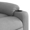 vidaXL Fauteuil inclinable de massage gris clair tissu