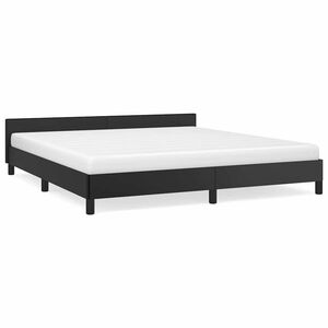 vidaXL Cadre de lit sans matelas noir California similicuir