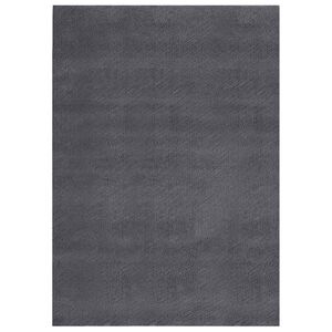vidaXL Tapis shaggy doux lavable 160x230 cm antidérapant gris