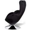 vidaXL Fauteuil en forme d&rsquo;&oelig;uf noir
