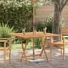 vidaXL Table pliable de jardin 110x110x75 cm bois massif de teck