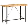 vidaXL Table de bar 150x70x107 cm Bois de manguier brut
