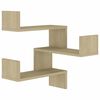 vidaXL &Eacute;tag&egrave;re d'angle murale Ch&ecirc;ne Sonoma 40x40x50 cm bois ing&eacute;nierie