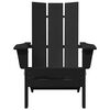 vidaXL Chaise Adirondack pliante Noir 80,5 x 74,5 x 92 cm HDPE