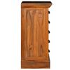 vidaXL Armoire &agrave; 5 tiroirs 35x30x60 cm Bois de teck solide