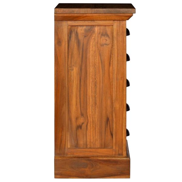 vidaXL Armoire &agrave; 5 tiroirs 35x30x60 cm Bois de teck solide