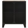 vidaXL Armoire de rangement Marron rustique 72x36x82 cm Métal et MDF