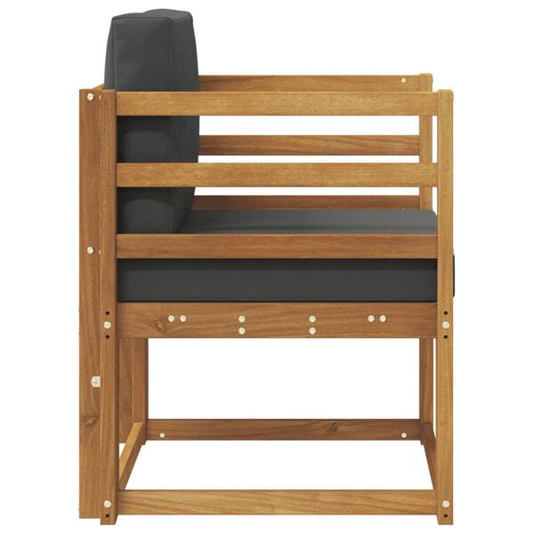 vidaXL Canap&eacute; d&rsquo;ext&eacute;rieur Bois d'acacia massif et polyester Naturel