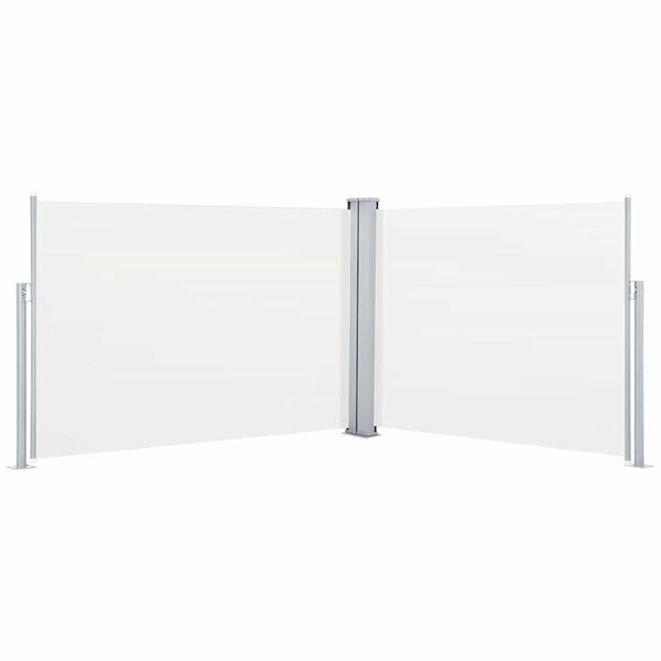 vidaXL Auvent latéral rétractable Crème 120 x 1000 cm