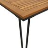 vidaXL Table de jardin avec pieds &eacute;pingle &agrave; cheveux 140x80x75cm acacia