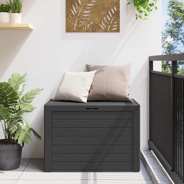 vidaXL Bo&icirc;te de rangement de jardin Anthracite 78x44x55 cm