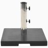 vidaXL Socle de parasol Granite 20 kg Carr&eacute; Noir